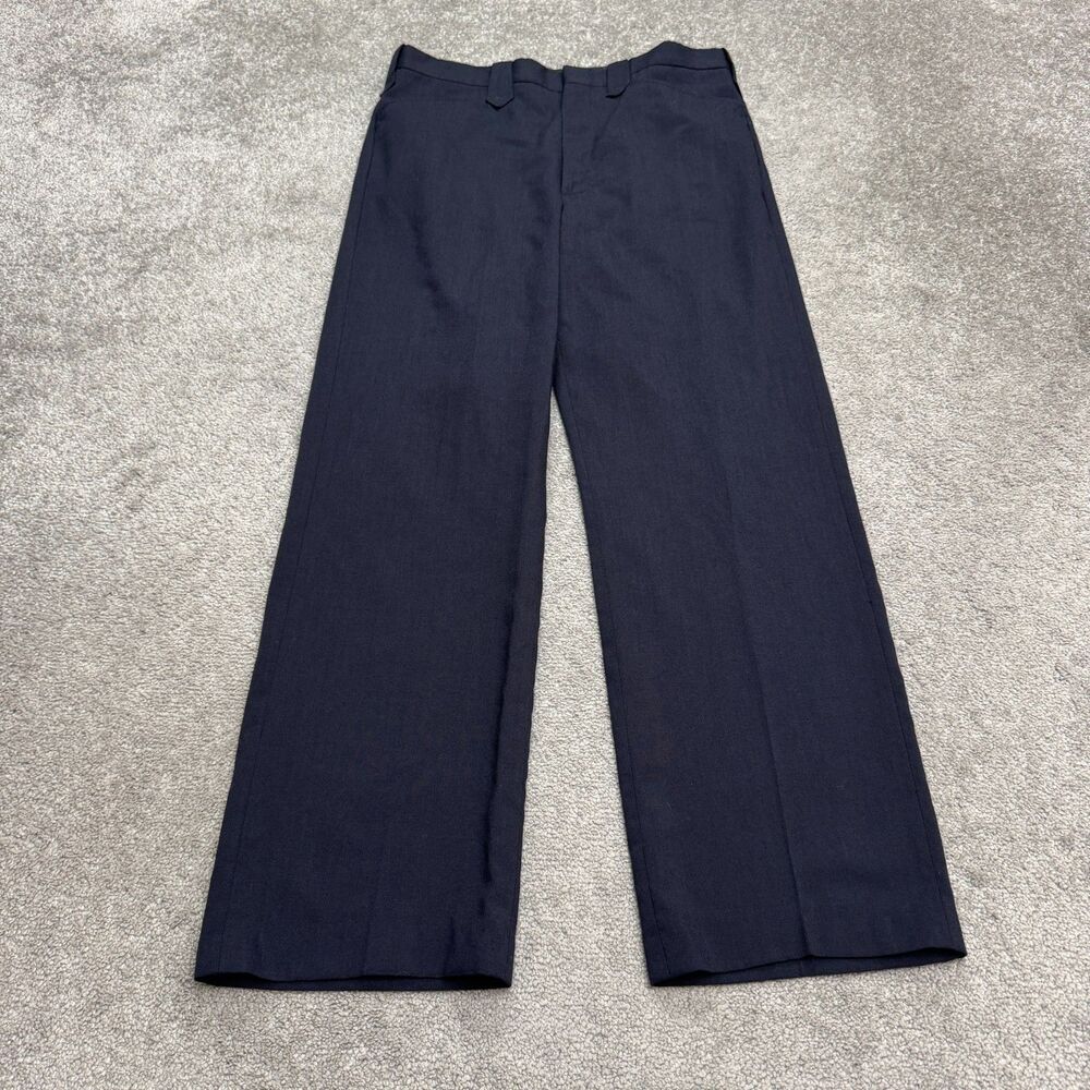 Vintage Farah Westernwear Wool Blend Dress Pants Trouser Women 11 Nay Blue 32x29
